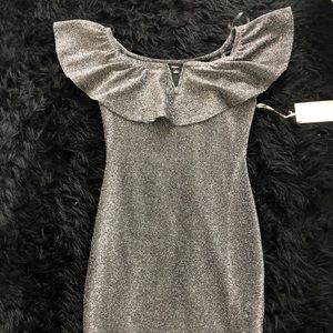 Fashion Nova Sparkle Bardot Dress